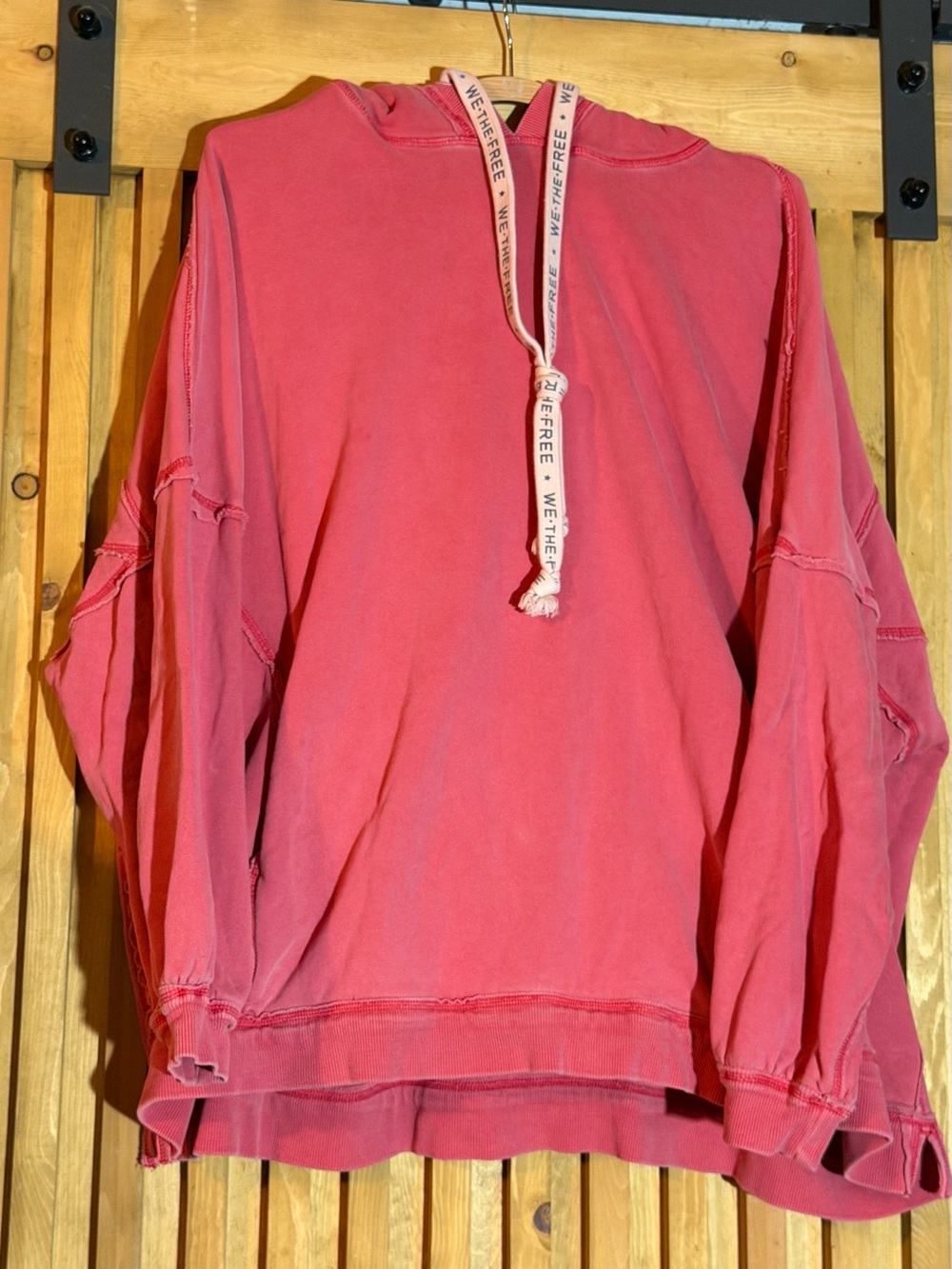 We The Free Washed Red Pullover Hoodie
